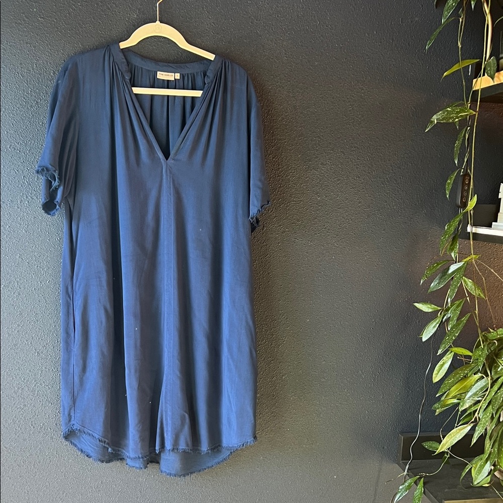 Cobalt blue The Odells dress with pockets (Anthropologie)